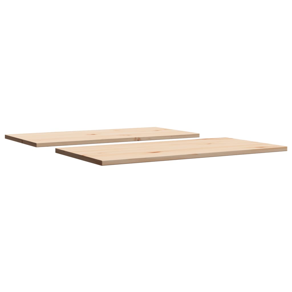 vidaXL Table Tops 2 pcs 80x40x1.7 cm Rectangular Solid Wood Pine