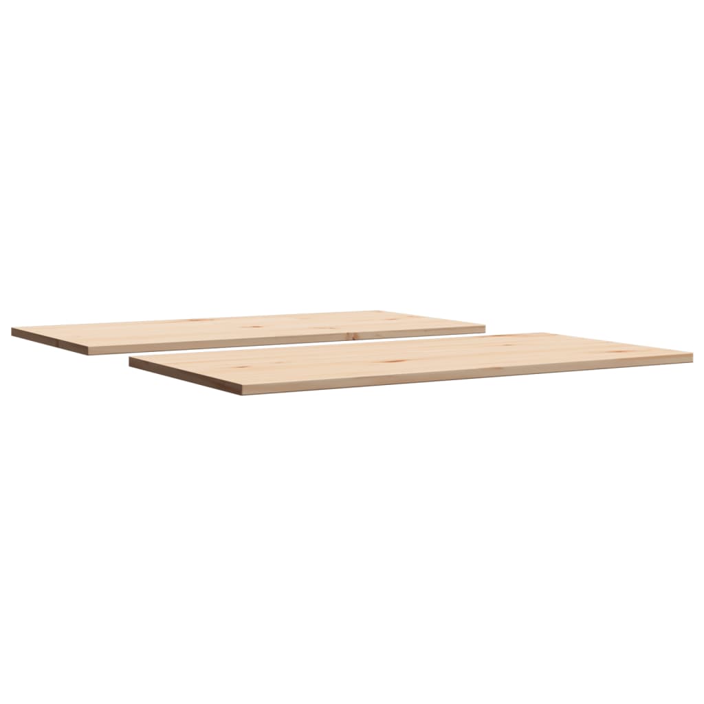 vidaXL Table Tops 2 pcs 90x45x1.7 cm Rectangular Solid Wood Pine