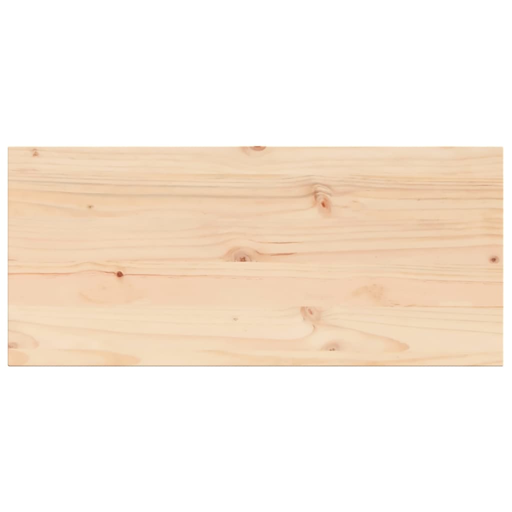 vidaXL Table Top 100x50x1.7 cm Rectangular Solid Wood Pine