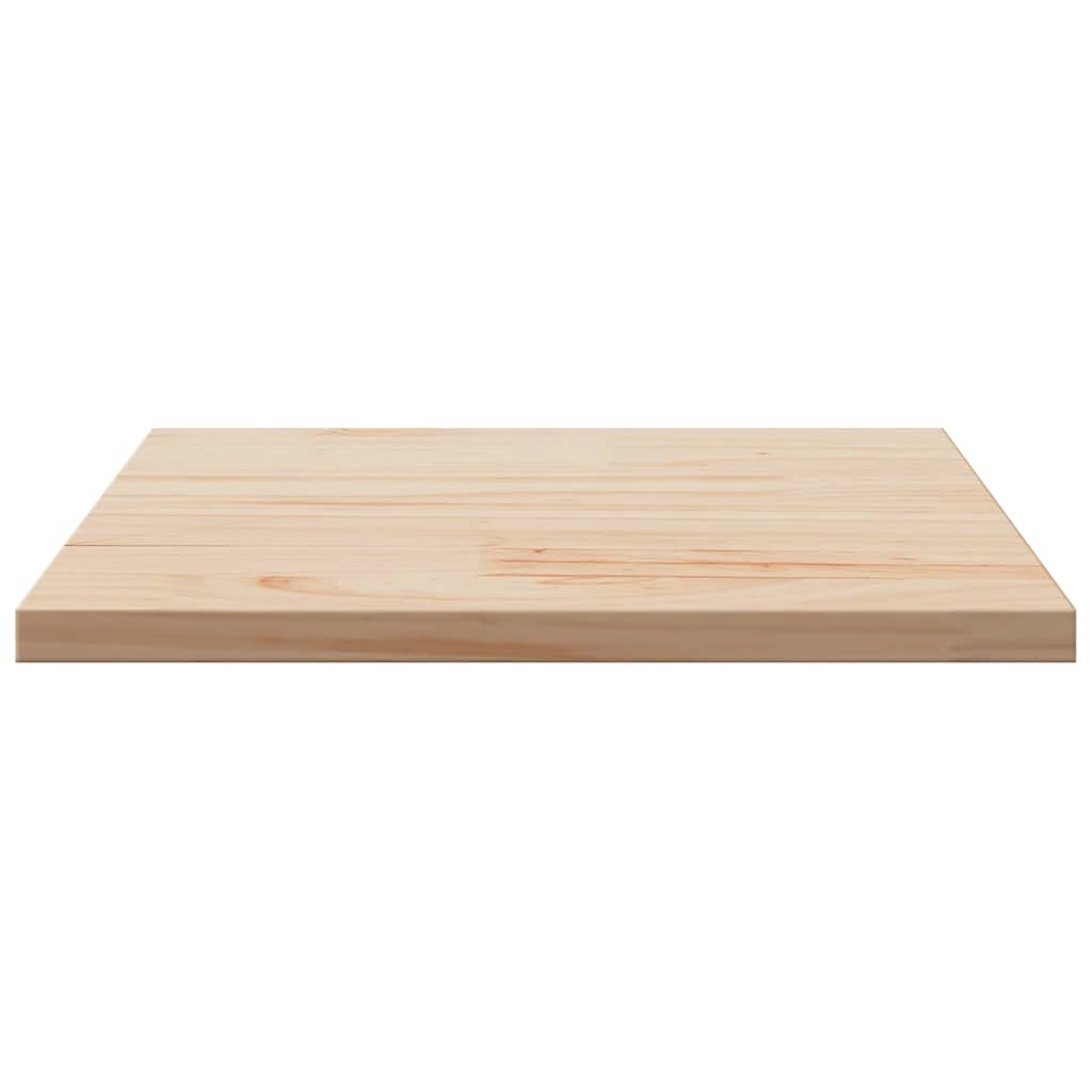 Table Top 50x50x2.5 cm Square Solid Wood Pine