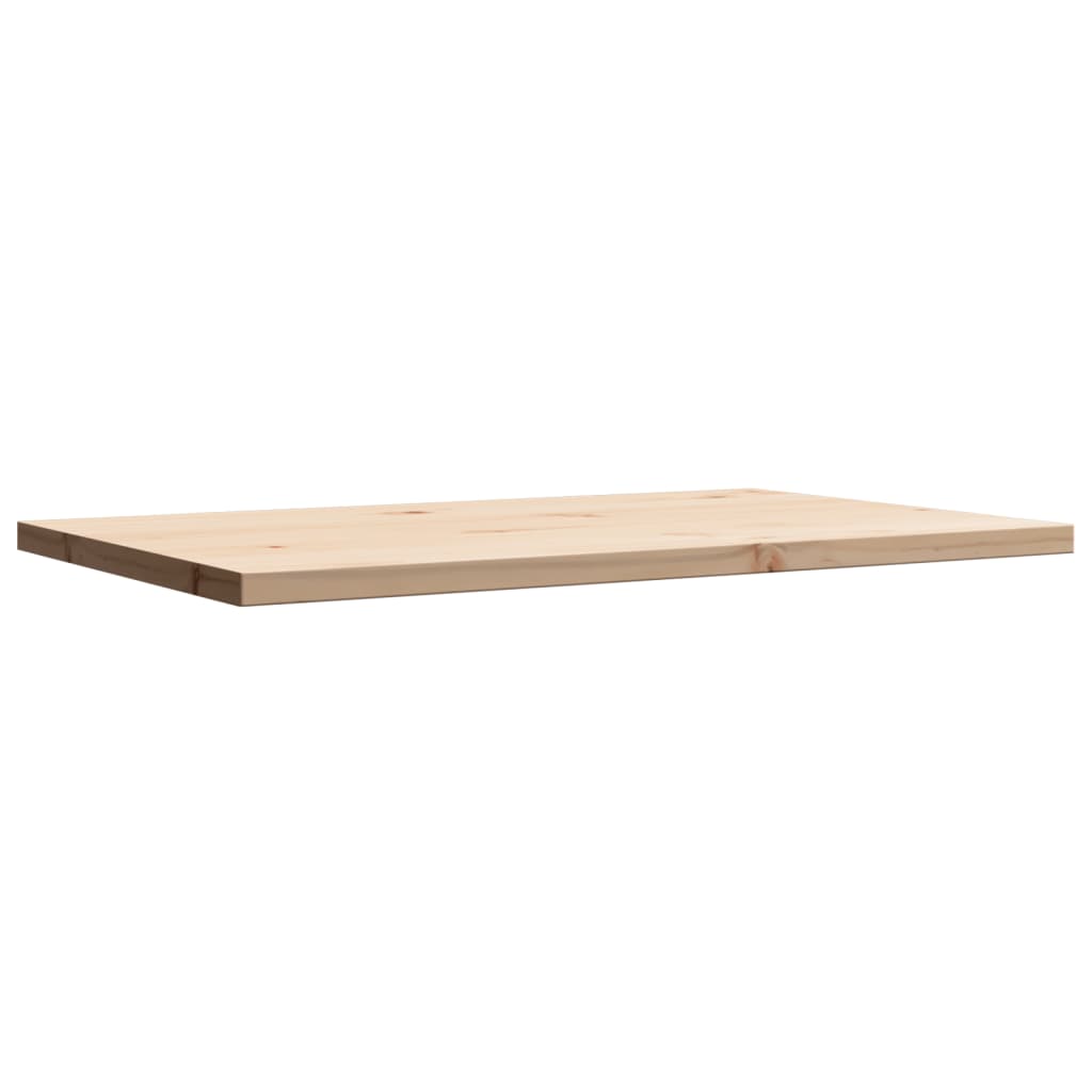 vidaXL Table Top 80x50x2.5 cm Rectangular Solid Wood Pine