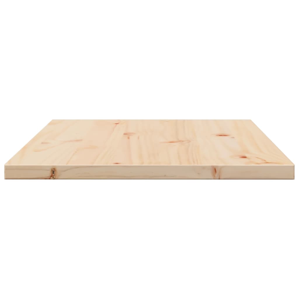 vidaXL Table Top 80x50x2.5 cm Rectangular Solid Wood Pine