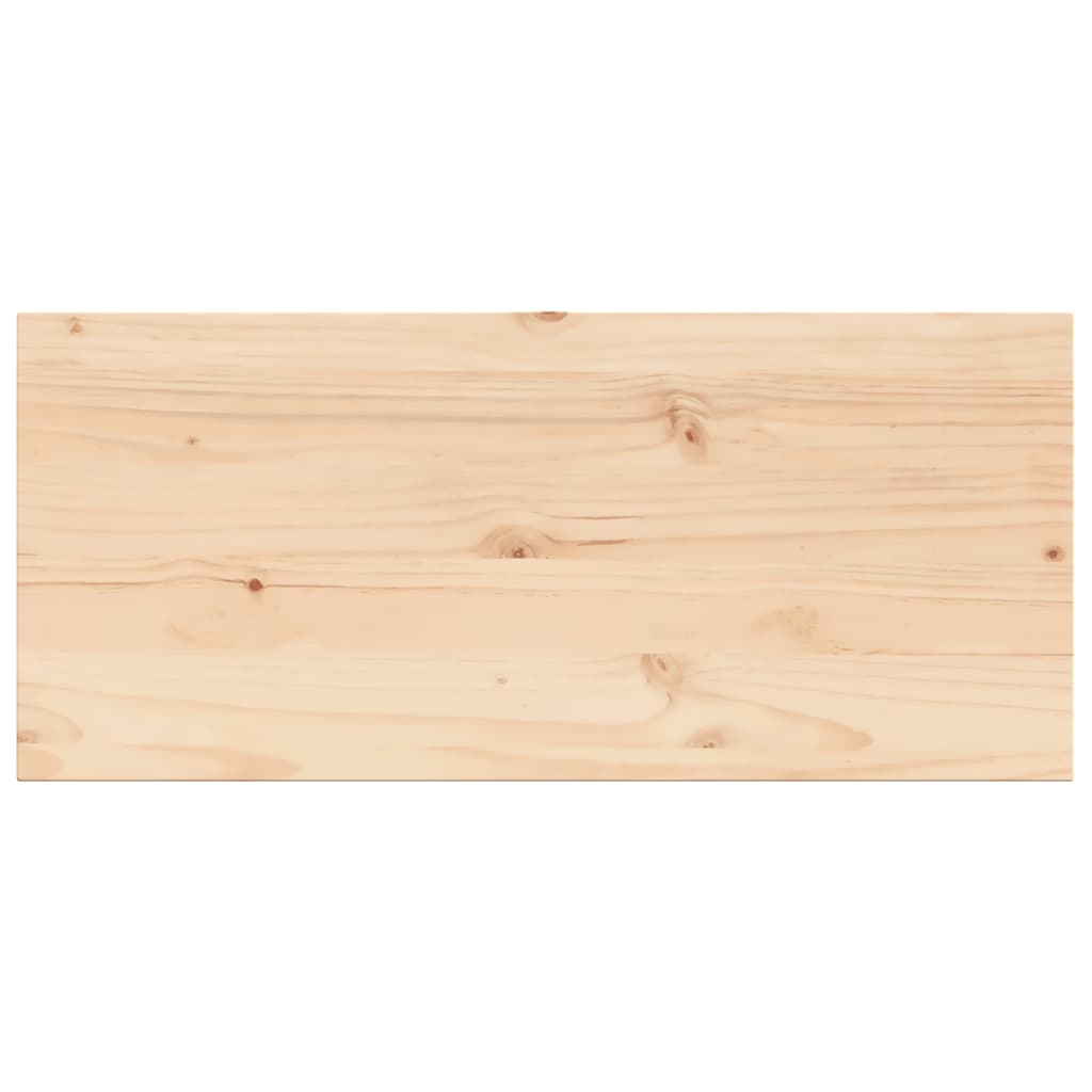 vidaXL Table Top 100x50x2.5 cm Rectangular Solid Wood Pine