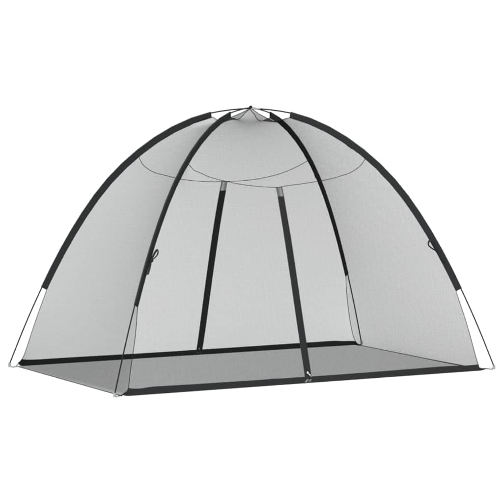 Mosquito Net Mongolia with Doors 220 Mesh Black 200x120x130 cm