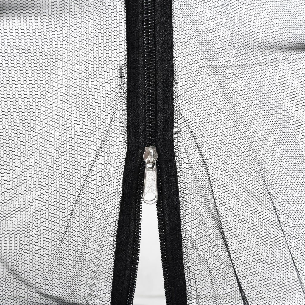 Mosquito Net Mongolia with Doors 220 Mesh Black 200x120x130 cm