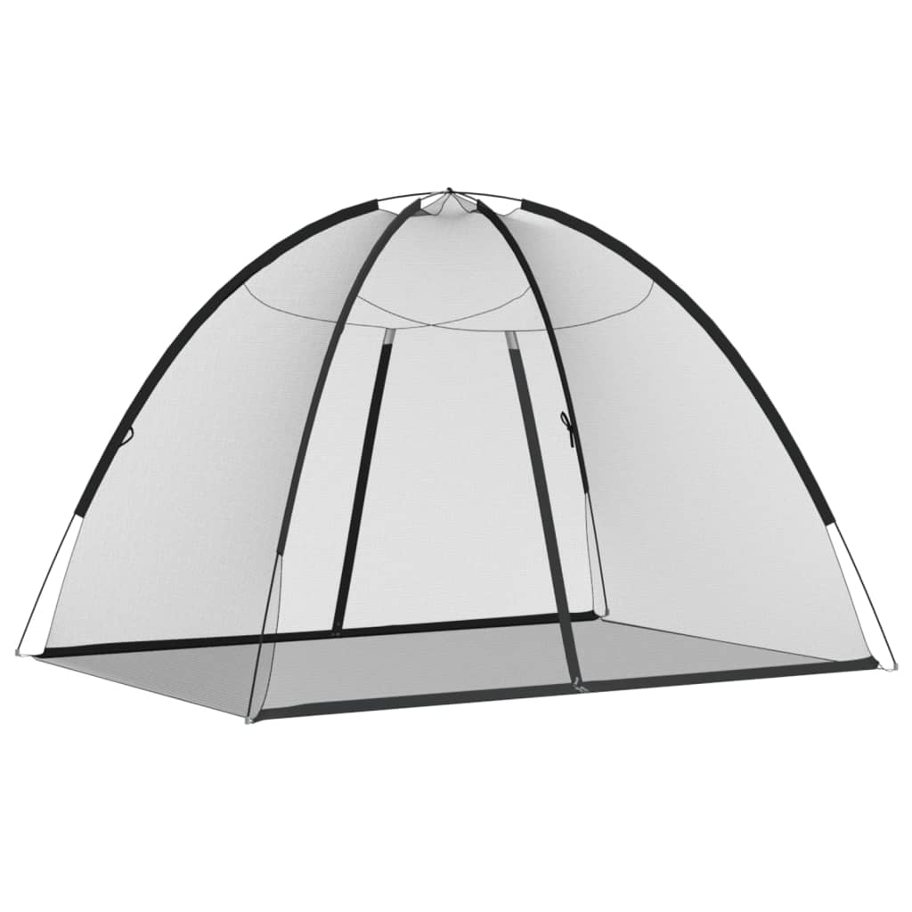 Mosquito Net Mongolia with Doors 220 Mesh Black 200x150x140 cm