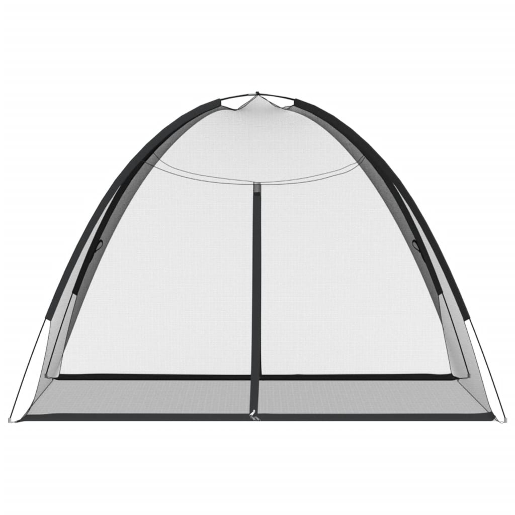 Mosquito Net Mongolia with Doors 220 Mesh Black 200x150x140 cm