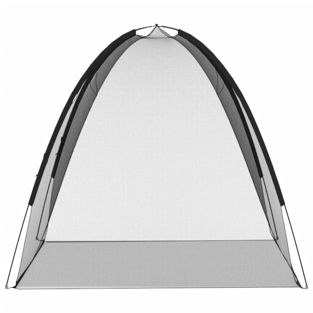 Mosquito Net Mongolia with Doors 220 Mesh Black 200x150x140 cm