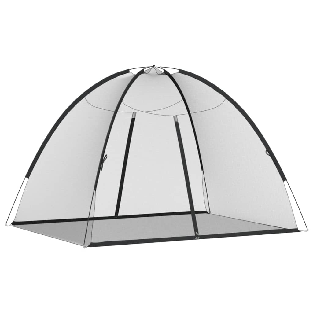 Mosquito Net Mongolia with Doors 220 Mesh Black 200x150x140 cm
