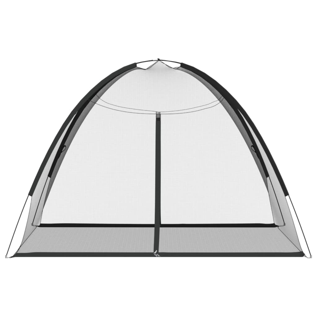 Mosquito Net Mongolia with Doors 220 Mesh Black 200x180x135 cm