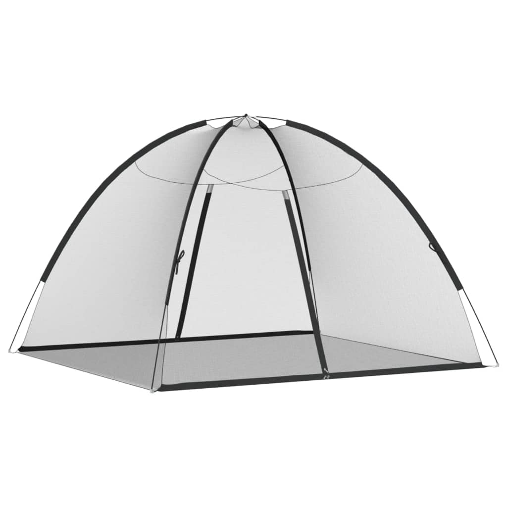 Mosquito Net Mongolia with Doors 220 Mesh Black 200x180x135 cm