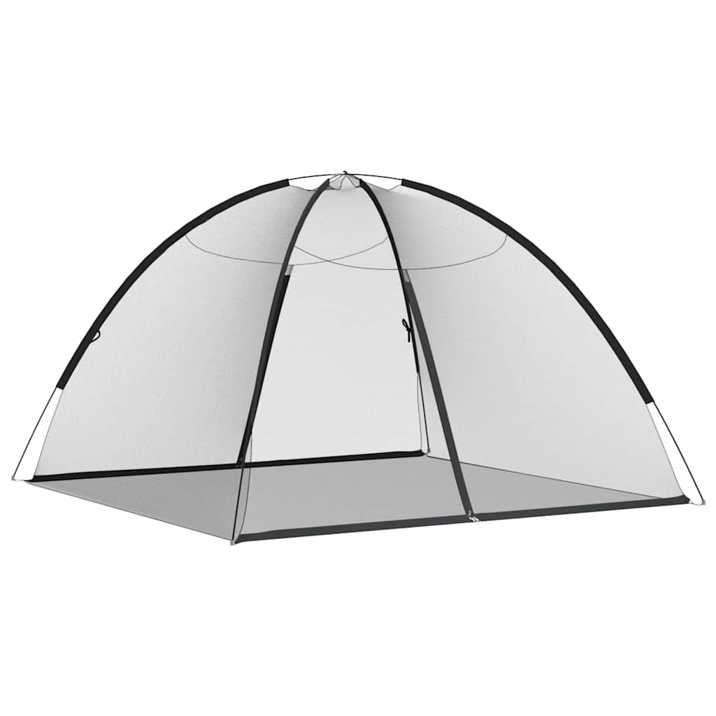 Mosquito Net Mongolia with Doors 220 Mesh Black 200x200x135 cm