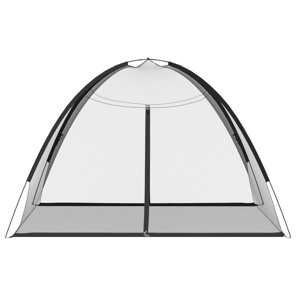 Mosquito Net Mongolia with Doors 220 Mesh Black 200x200x135 cm
