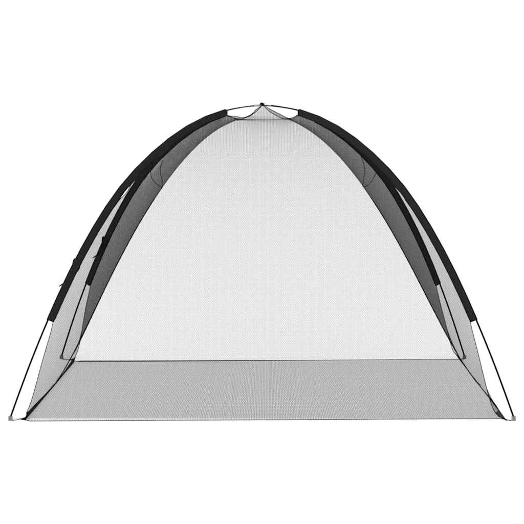 Mosquito Net Mongolia with Doors 220 Mesh Black 200x200x135 cm