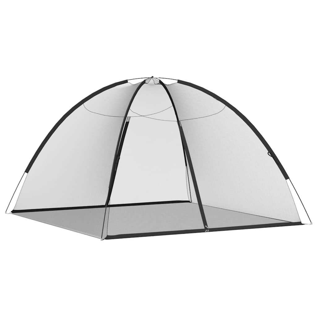 Mosquito Net Mongolia with Doors 220 Mesh Black 200x200x135 cm