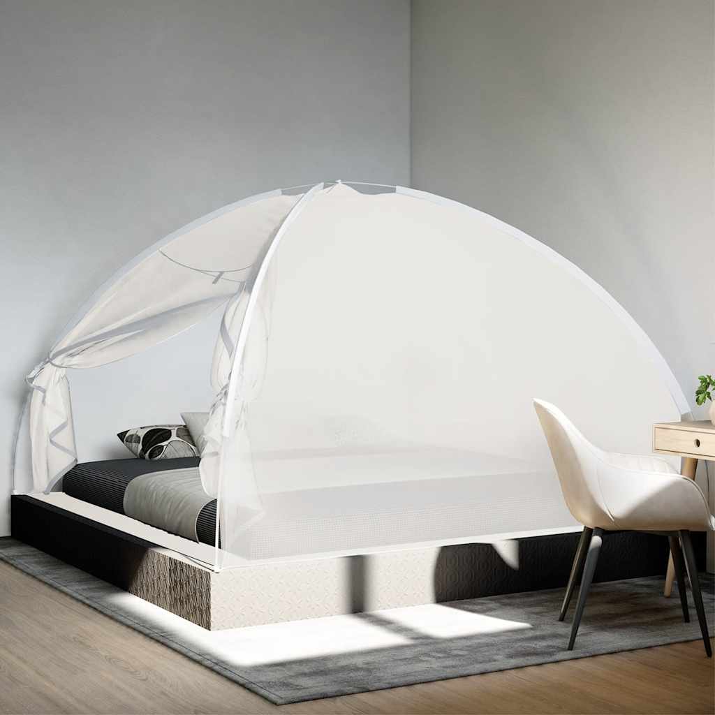 Mosquito Net Mongolia with Doors 220 Mesh White 200x200x135 cm