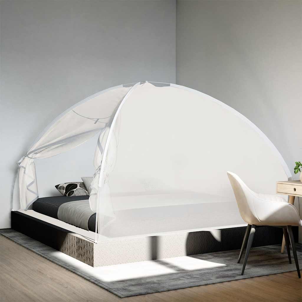 Mosquito Net Mongolia with Doors 220 Mesh White 200x200x135 cm
