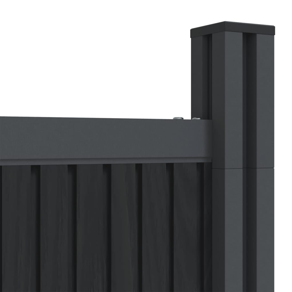 vidaXL Fence Panel Grey 353x186 cm WPC