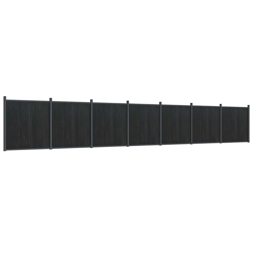 Fence Panel Grey 1218x186 cm WPC