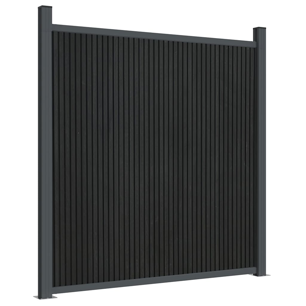 Fence Panel Grey 1218x186 cm WPC