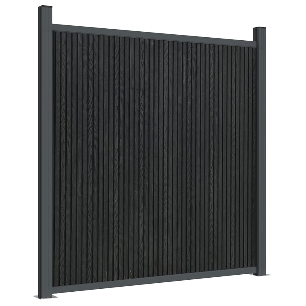 Fence Panel Grey 1218x186 cm WPC