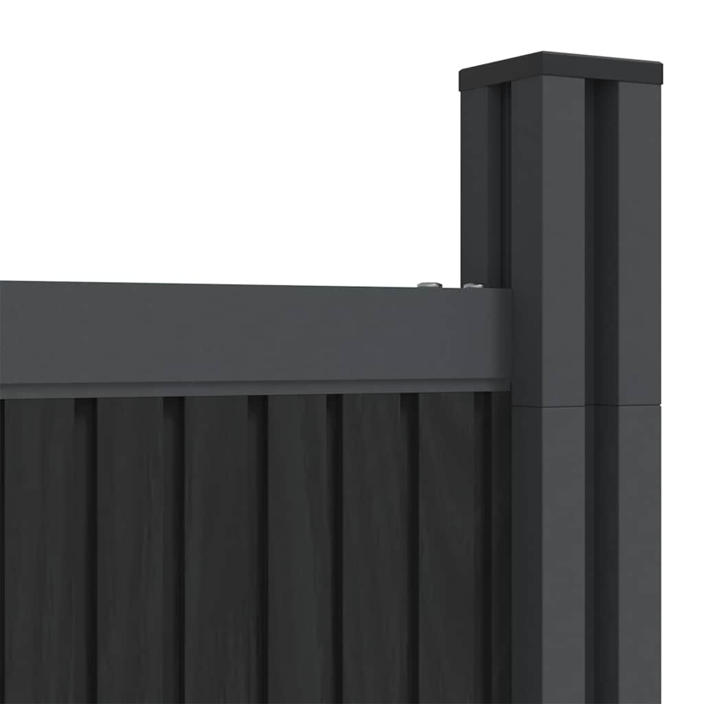 Fence Panel Grey 1218x186 cm WPC