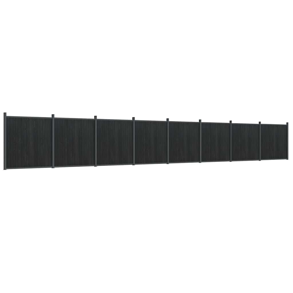 Fence Panel Grey 1391x186 cm WPC