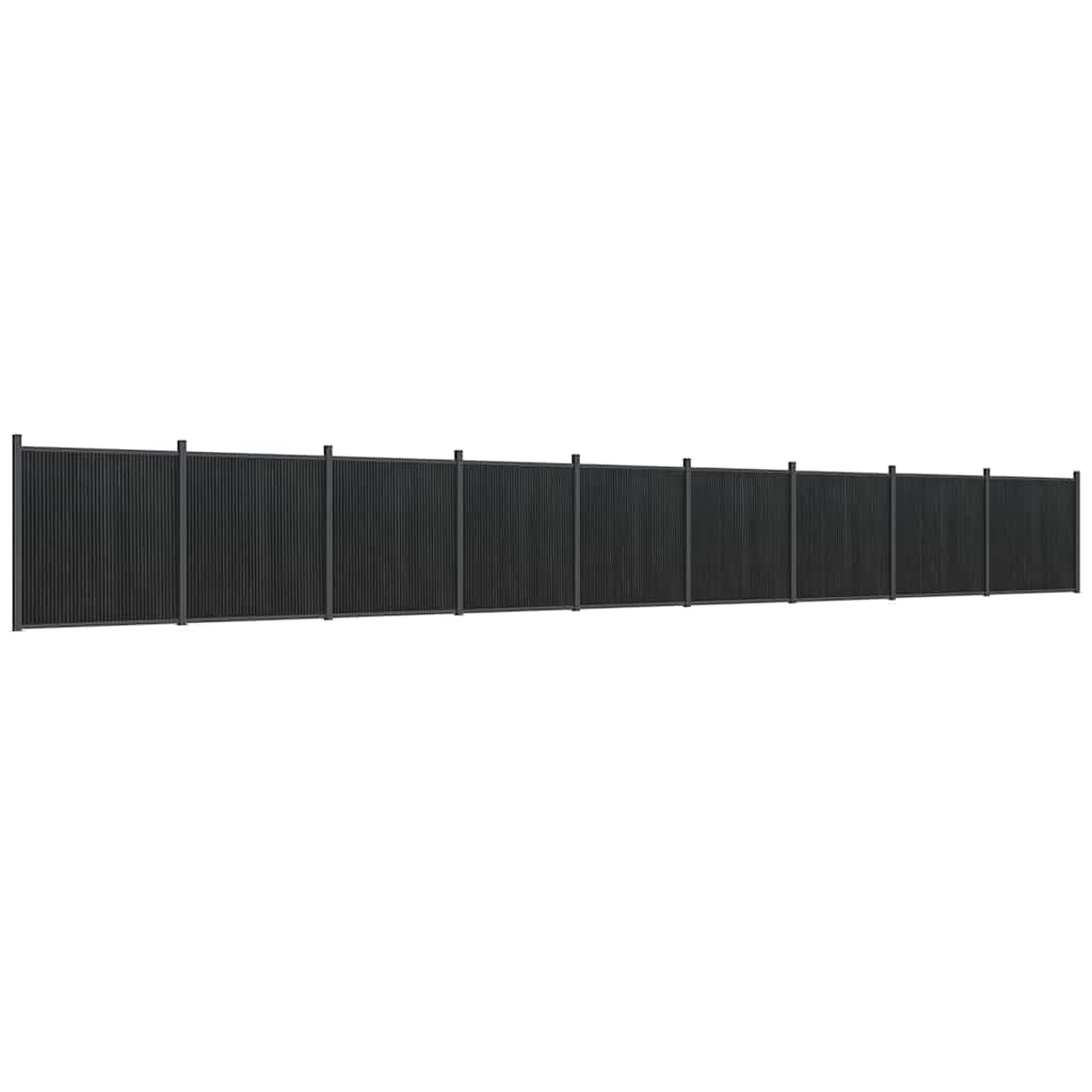 Fence Panel Grey 1564x186 cm WPC