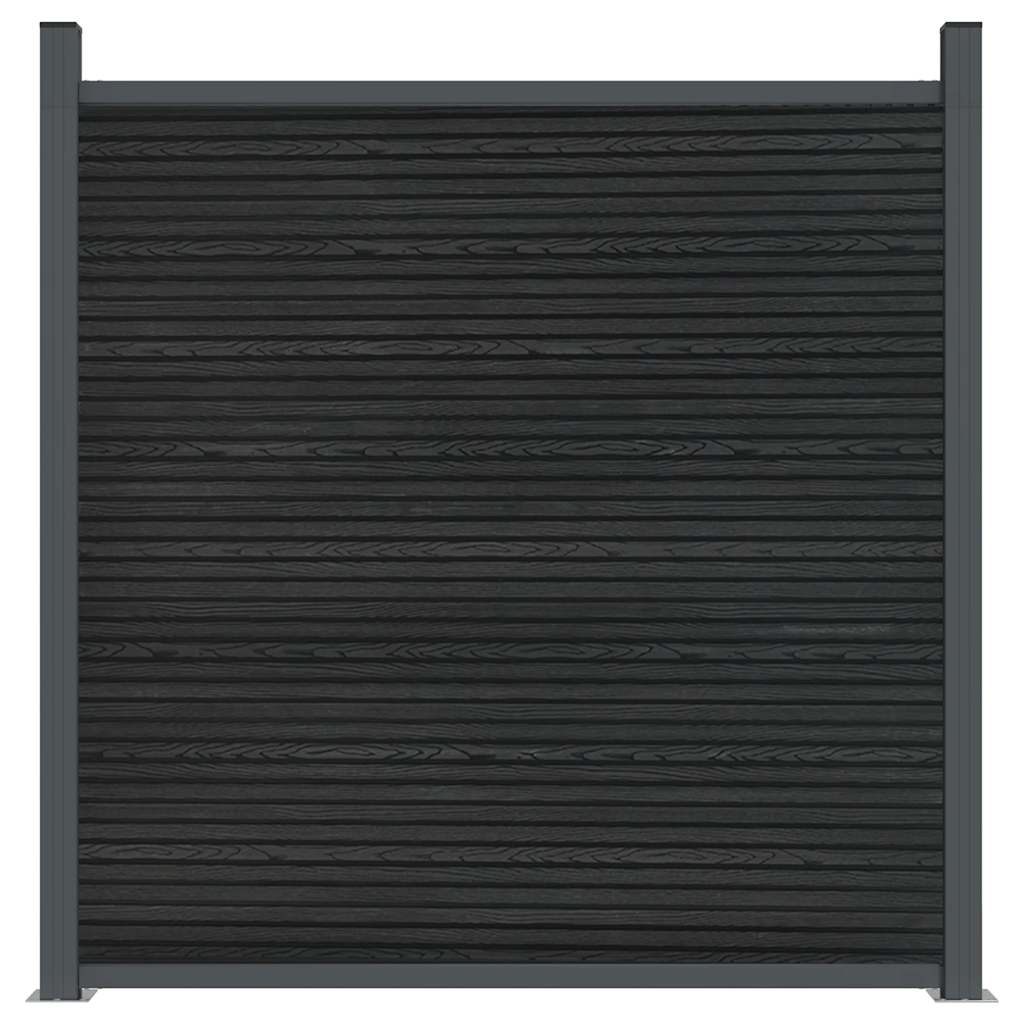 Fence Panel Grey 1564x186 cm WPC
