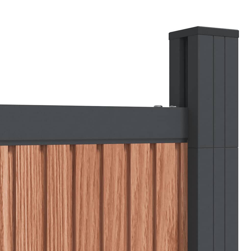 Fence Panel Brown 1045x186 cm WPC