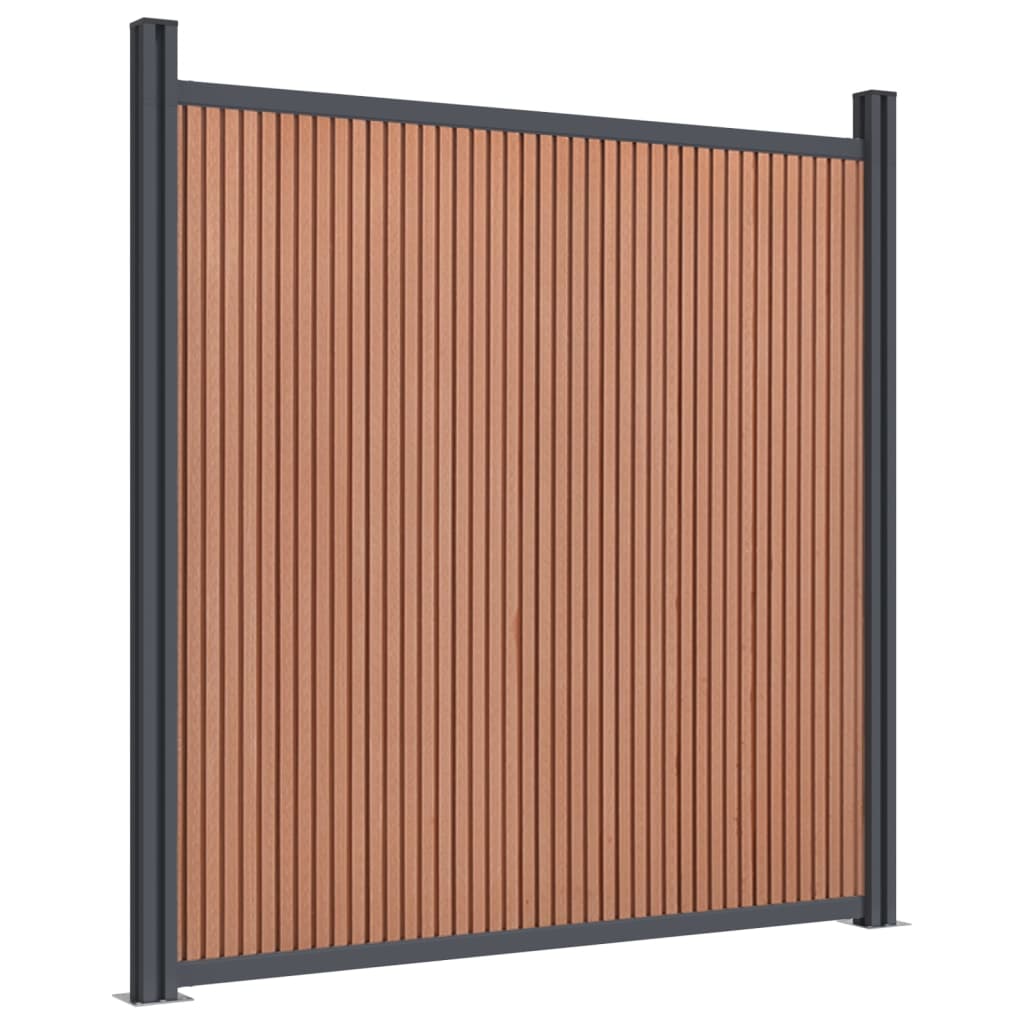 vidaXL Fence Panel Brown 1564x186 cm WPC