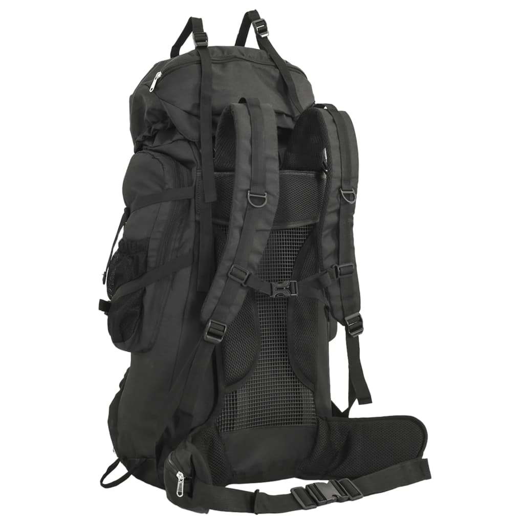 vidaXL Hiking Backpack Black 100 L Oxford Fabric