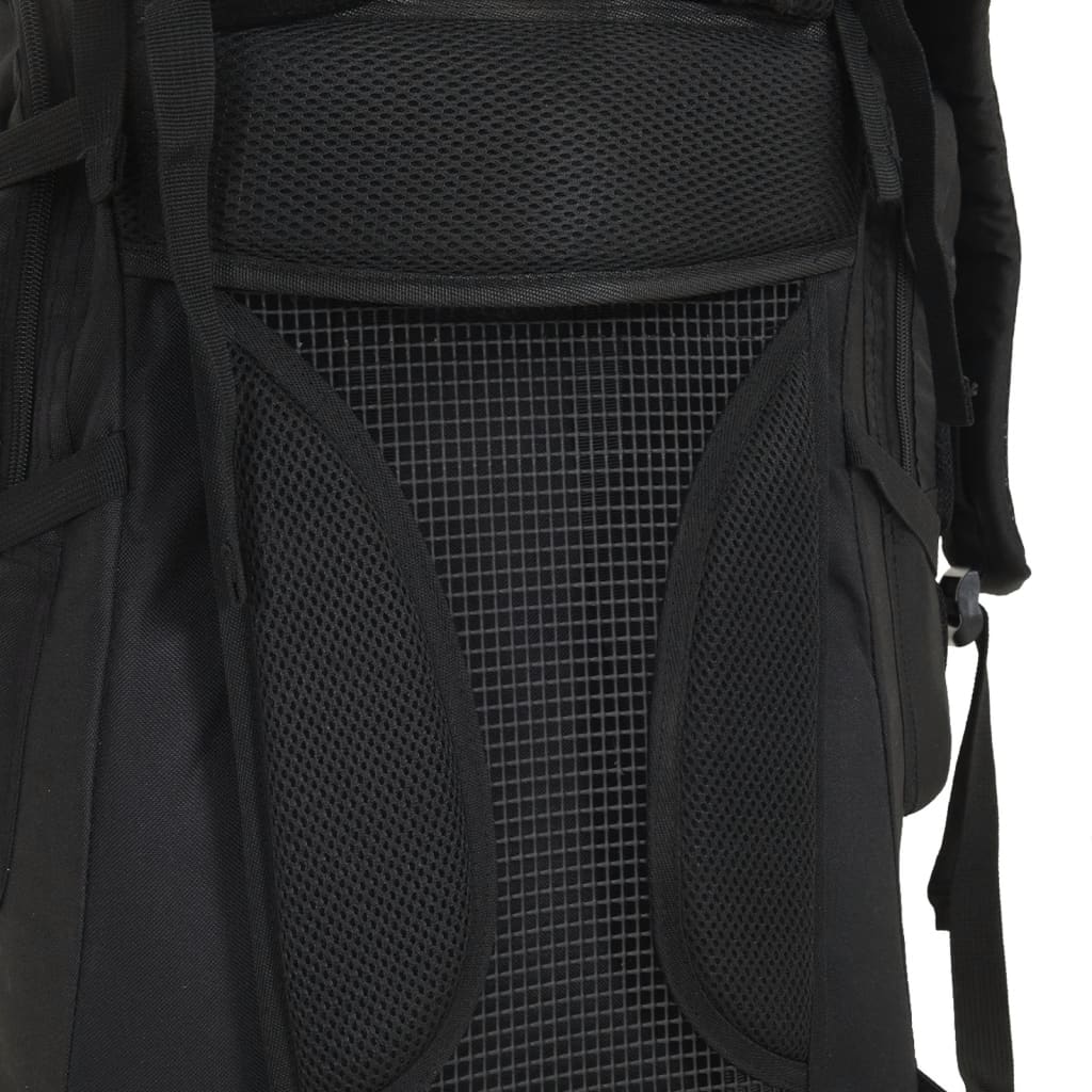 vidaXL Hiking Backpack Black 100 L Oxford Fabric