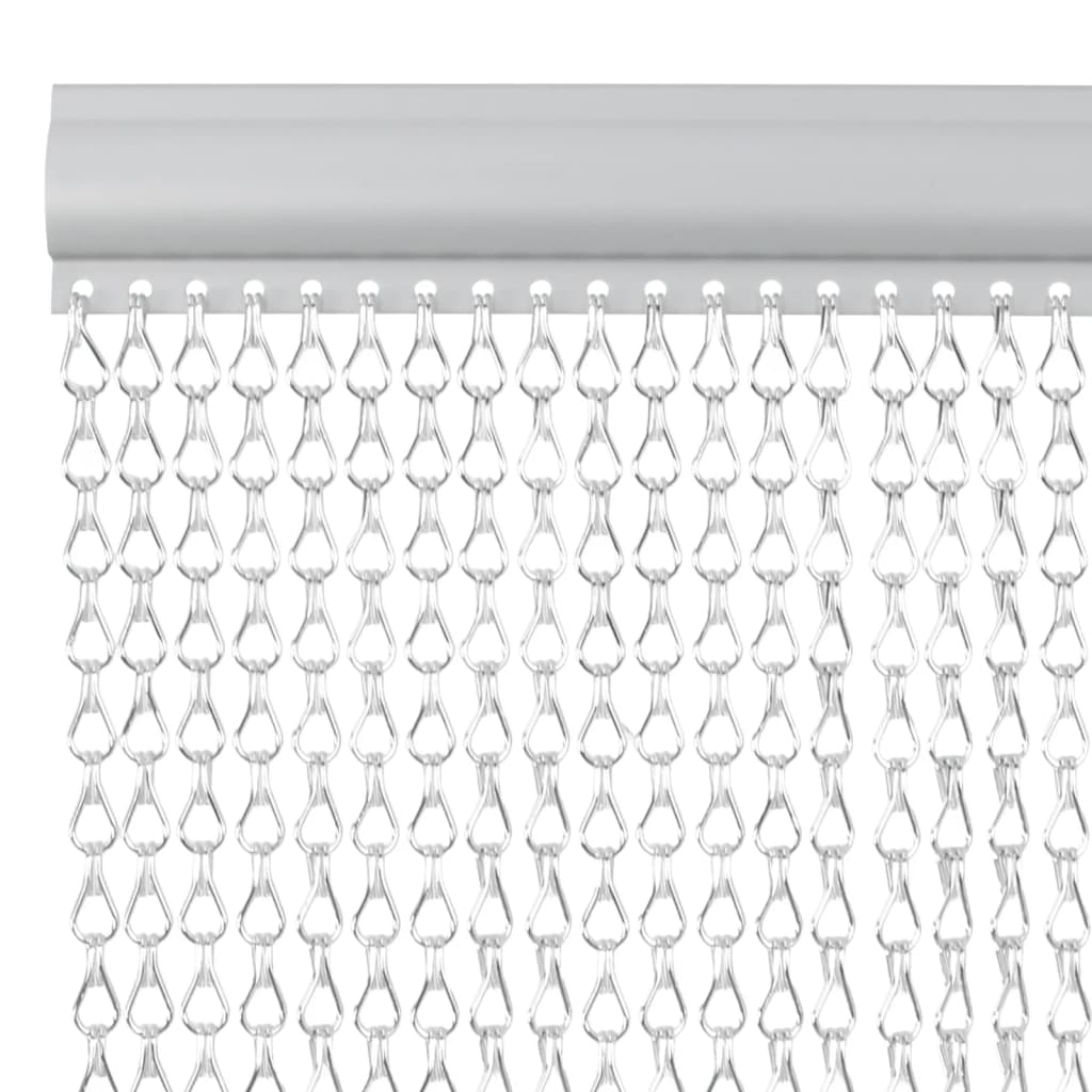 Chain Door Fly Screen 80x212 cm Aluminium