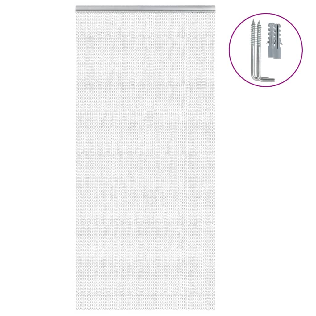 Chain Door Fly Screen 100x200 cm Aluminium