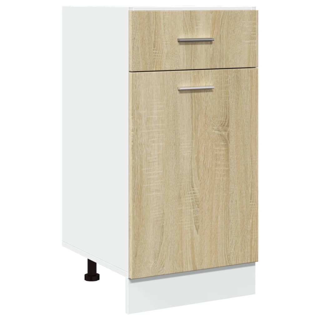 vidaXL Drawer Bottom Cabinet Sonoma Oak 40x46x81.5 cm Engineered Wood