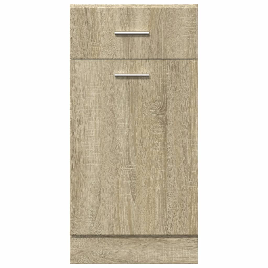 vidaXL Drawer Bottom Cabinet Sonoma Oak 40x46x81.5 cm Engineered Wood