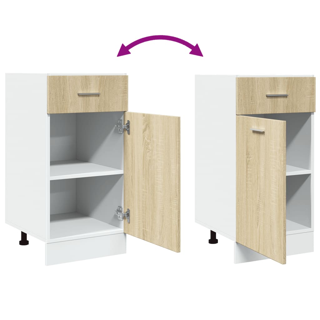 Drawer Bottom Cabinet "Lyon" Sonoma Oak 40x46x81.5 cm