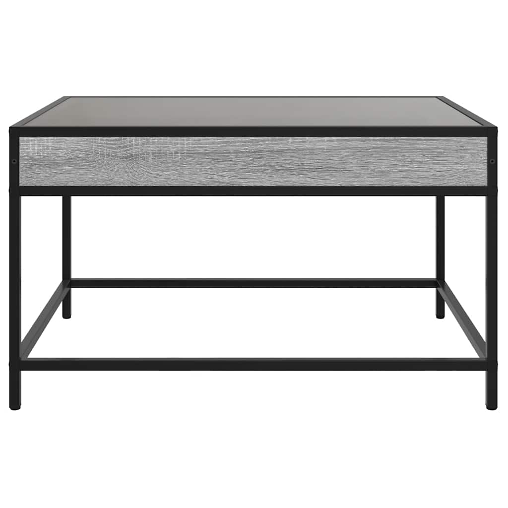 Coffee Table with Infinity LED Grey Sonoma 70x50x41 cm