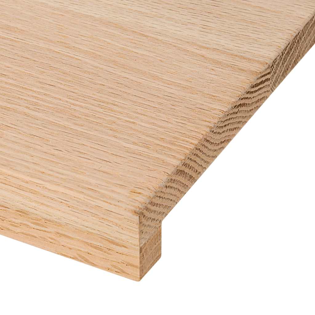 Stair Treads 8 pcs Untreated 100x25x2 cm Solid Wood Oak