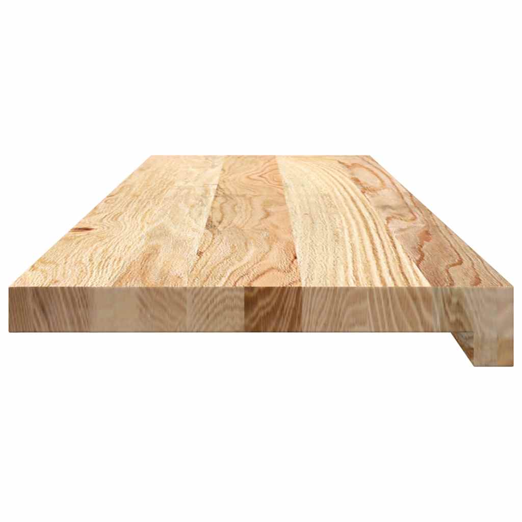 Stair Treads 8 pcs Untreated 90x30x2 cm Solid Wood Oak