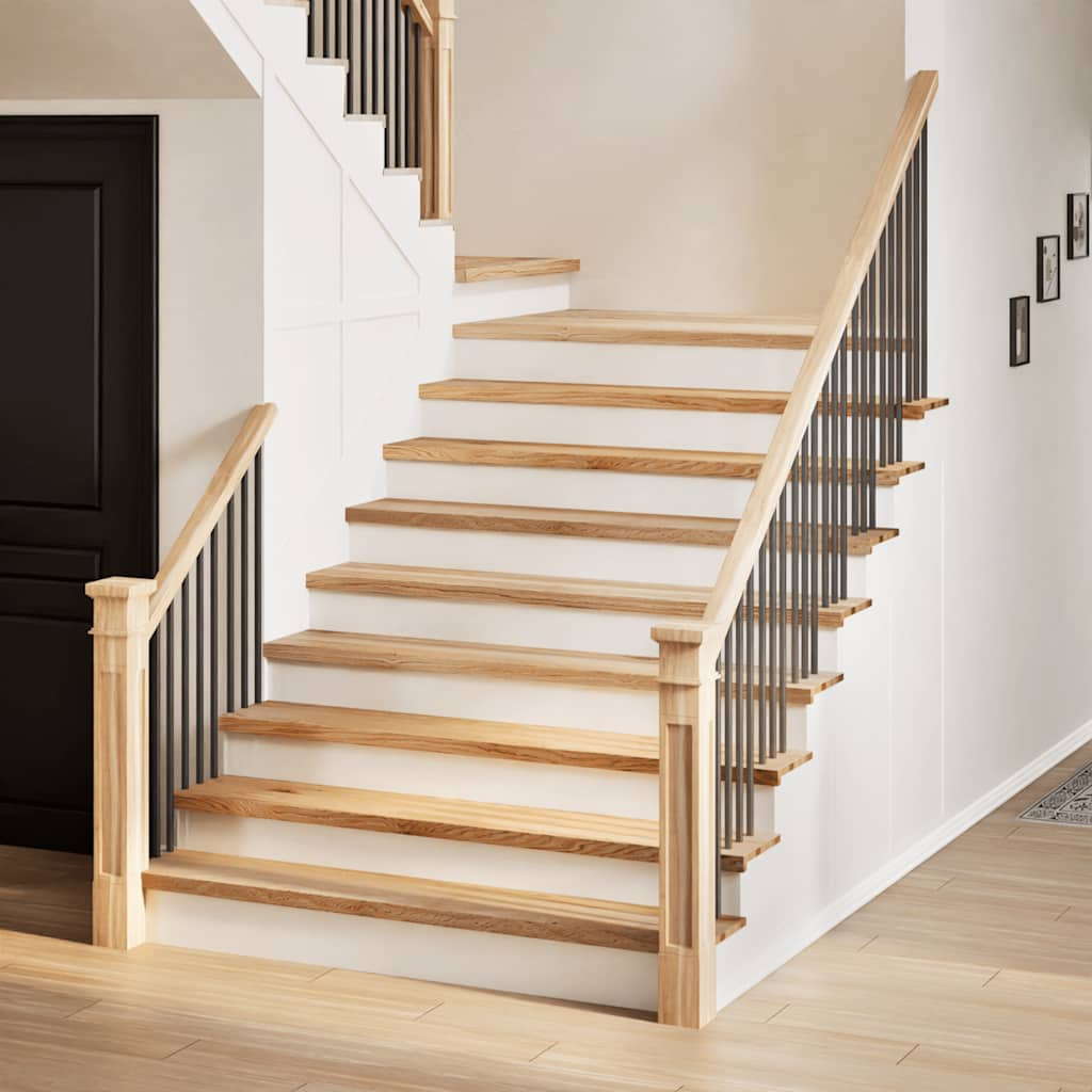 vidaXL Stair Treads 16 pcs Untreated 110x30x2 cm Solid Wood Oak