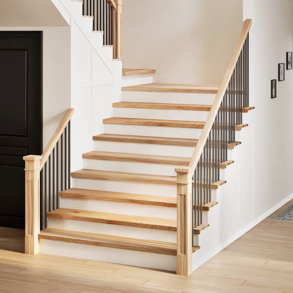 Stair Treads 20 pcs Untreated 120x30x2 cm Solid Wood Oak