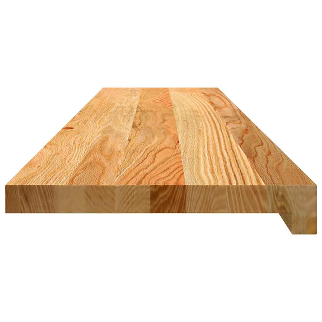 Stair Treads 4 pcs Light Brown 110x30x2 cm Solid Wood Oak