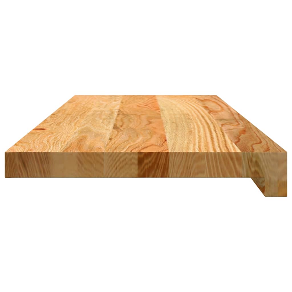 Stair Treads 8 pcs Light Brown 70x30x2 cm Solid Wood Oak