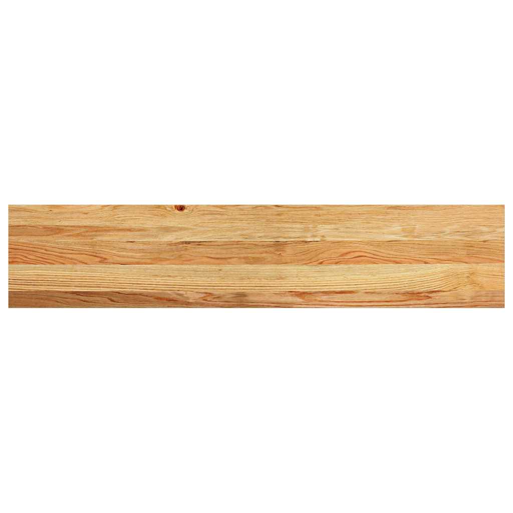 Stair Treads 12 pcs Light Brown 120x25x2 cm Solid Wood Oak