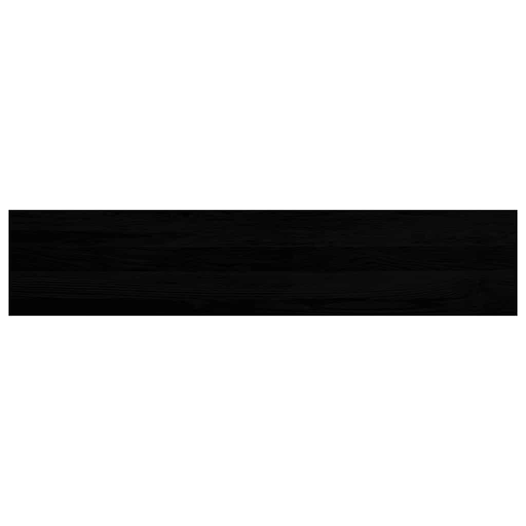 Stair Treads 4 pcs Brown Black 120x25x2 cm Solid Wood Oak