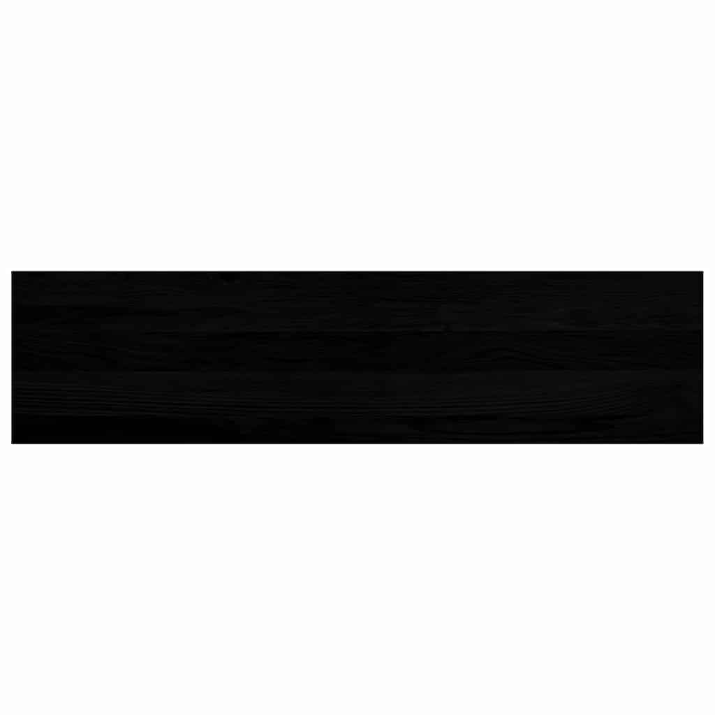 Stair Treads 4 pcs Brown Black 100x30x2 cm Solid Wood Oak