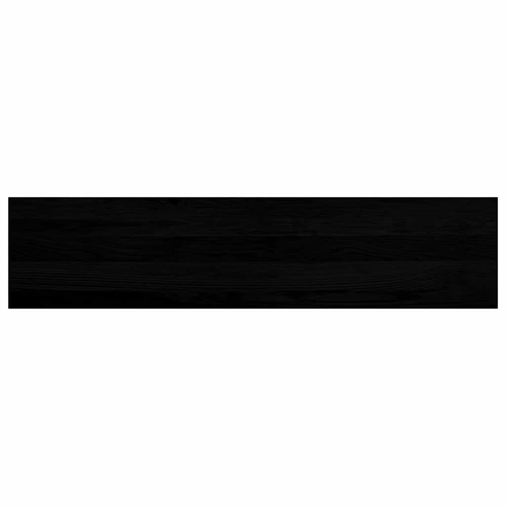 Stair Treads 4 pcs Brown Black 110x30x2 cm Solid Wood Oak