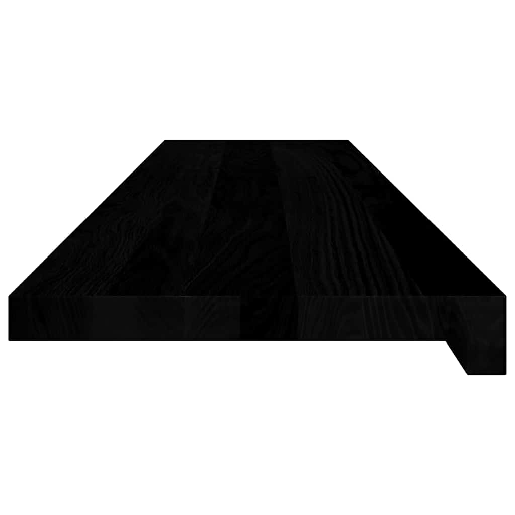 Stair Treads 4 pcs Brown Black 110x30x2 cm Solid Wood Oak